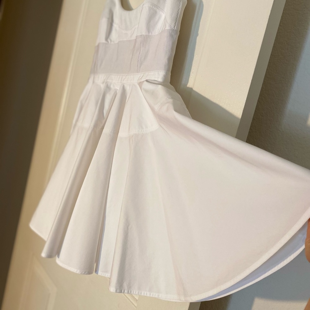 EUC ALEXANDER WANG Poplin Fit-And-Flare Mini Dress 6 $695 - Picture 5 of 10